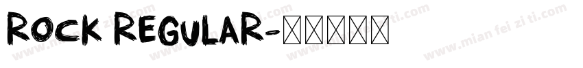 Rock Regular字体转换